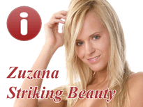 Free Zuzana Striking Beauty Adult Screensaver